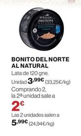 Oferta de Frinca - Bonito Del Norte Al Natural por 3,99€ en Hipercor