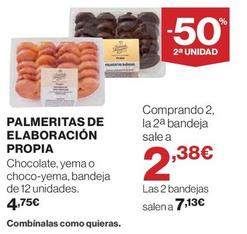 Oferta de Palmeritas De Elaboración Propia por 4,75€ en Supercor