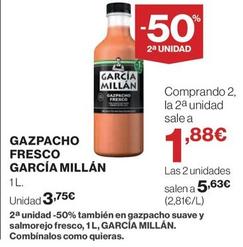 Oferta de Garcia Millan - Gazpacho Fresco por 3,75€ en Supercor