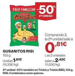 Oferta de Risi - Gusanitos por 1,61€ en Supercor