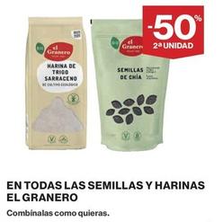 Oferta de El Granero - En Todas Las Semillas Y Harinas en Supercor