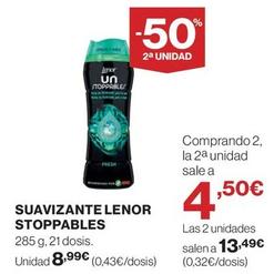 Oferta de Lenor - Suavizante Stoppables por 8,99€ en Supercor