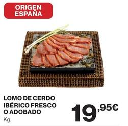 Oferta de Lomo De Cerdo Ibérico Fresco O Adobado por 19,95€ en Supercor