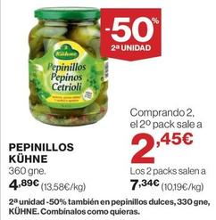 Oferta de Kuhne - Pepinillos por 4,89€ en Supercor