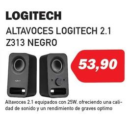Oferta de Logitech - Altavoces 2.1 Z313 Negro por 53,9€ en Microsshop