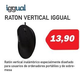 Oferta de Iggual - Raton Vertical  por 13,9€ en Microsshop