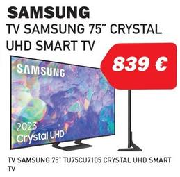 Oferta de Samsung - 75" Crystal Uhd Smart Tv por 839€ en Microsshop