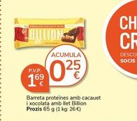 Oferta de Barritas de chocolate por 1,69€ en Supermercados Charter