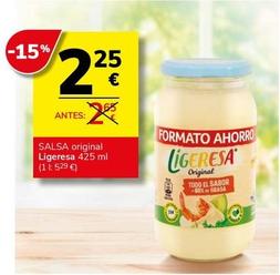 Oferta de Salsas por 2,25€ en Supermercados Charter