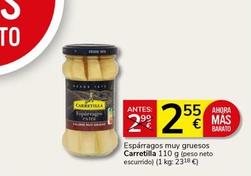 Oferta de Espárragos por 2,55€ en Supermercados Charter
