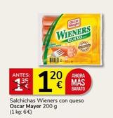 Oferta de Salchichas por 1,2€ en Supermercados Charter