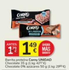 Oferta de Corny - Barritas Proteina por 1,49€ en Consum