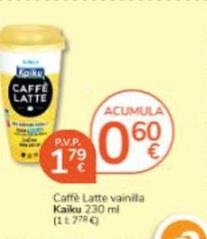 Oferta de Kaiku - Cafe Latte Vainilla por 1,79€ en Consum