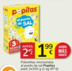 Oferta de Palomitas por 1,99€ en Consum