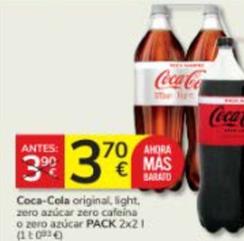 Oferta de Coca-Cola por 3,7€ en Consum
