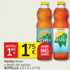 Oferta de Nestea - Limon O Limon Sin Azucar por 1,75€ en Consum