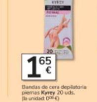 Oferta de Kyrey - Bandas De Cera Depilatoria Piernas por 1,65€ en Consum