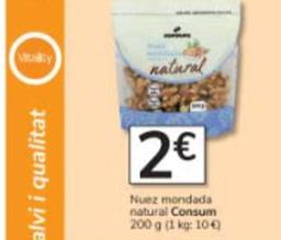 Oferta de Nueces por 2€ en Consum