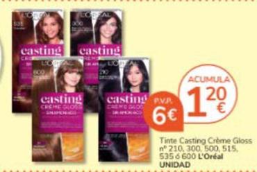 Oferta de L'oréal - Tinte Casting Creme Gloss por 6€ en Consum
