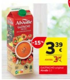 Oferta de Alvalle - Gazpacho Original por 3,39€ en Consum