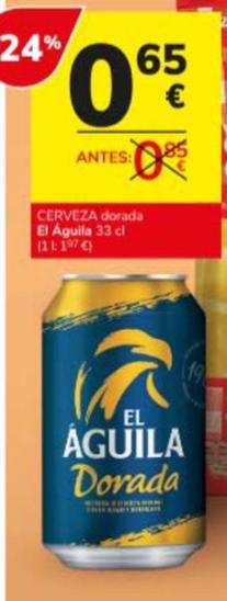 Oferta de El Aguila - Cerveza Dorada por 0,65€ en Consum