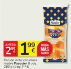 Oferta de Pan de leche por 1,99€ en Consum