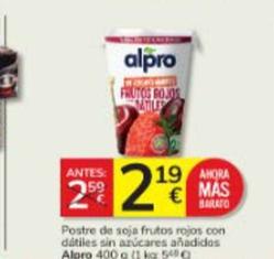 Oferta de Postres de soja por 2,19€ en Consum