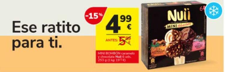 Oferta de Nuii - Mini Bombon Caramelo Y Chocolate por 4,99€ en Consum