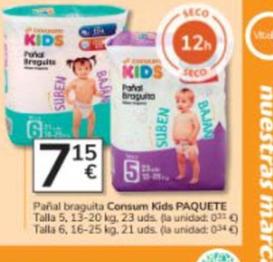 Oferta de Consum - Panal Braguita Kids por 7,15€ en Consum