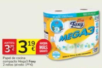 Oferta de Foxy - Papel De Cocina Compacto Mega3 por 3,19€ en Consum