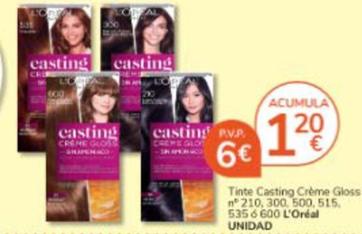 Oferta de L'oréal - Tinte Casting Creme Gloss por 6€ en Consum