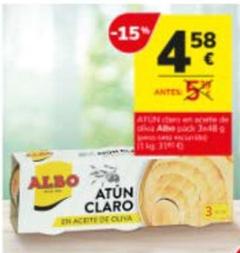 Oferta de Albo - Atun Claro In Aceite por 4,58€ en Consum