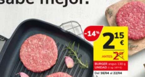 Oferta de Roler - Burger Angus por 2,15€ en Consum