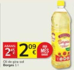 Oferta de Borges - Oli De Gira-Sol por 2,09€ en Consum