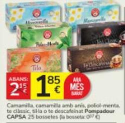 Oferta de Pompadour - Camamilla, Camamilla Amb Anis por 1,85€ en Consum