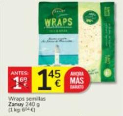 Oferta de Zanuy - Wraps Semillas por 1,45€ en Consum