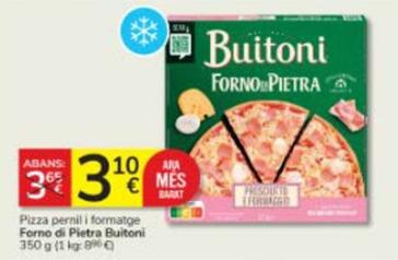 Oferta de Buitoni - Pizza Pernil I Formatge Forno Di Pietra por 3,1€ en Consum