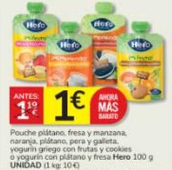 Oferta de Hero - Pouche Plátano por 1€ en Consum