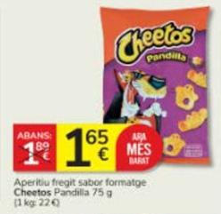 Oferta de Cheetos - Aperitiu Fregit Sabor Formatge por 1,65€ en Consum