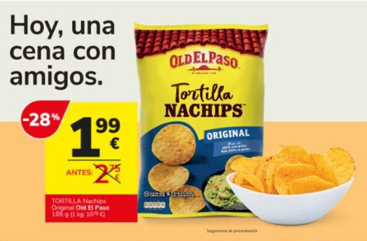 Oferta de Old El Paso - Tortilla Nachips Original por 1,99€ en Consum