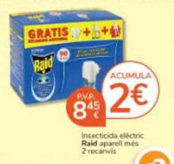 Oferta de Raid - Insecticida Elèctric Aparell Més 2 Recanvis por 8,45€ en Consum
