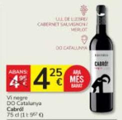 Oferta de Cabrol - Vi Negre DO Catalunya  por 4,25€ en Consum