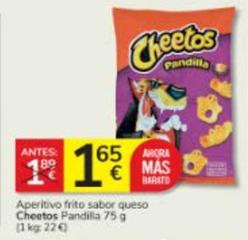 Oferta de Cheetos - Aperitivo Frito Sabor Queso por 1,65€ en Consum