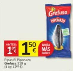 Oferta de Grefusa - Pipas El Piponazo por 1,5€ en Consum
