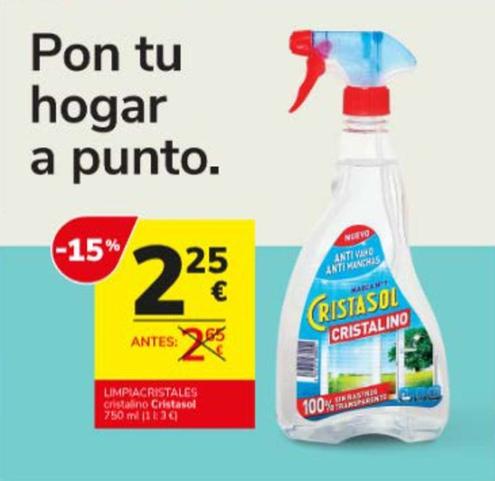 Oferta de Cristasol - Limpiacristales Cristalino por 2,25€ en Consum