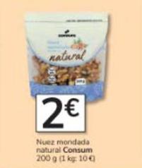 Oferta de Consum - Nuez Mondada Natural por 2€ en Consum