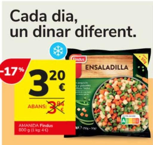 Oferta de Findus - Amanida por 3,2€ en Consum