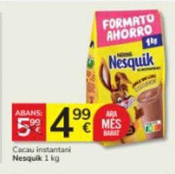 Oferta de Nesquik - Cacau Instantani por 4,99€ en Consum