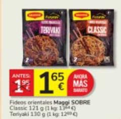 Oferta de Maggi - Fideos Orientales Sobre Classic, Teriyaki por 1,65€ en Consum