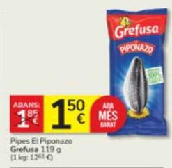 Oferta de Grefusa - Pipes El Piponazo por 1,5€ en Consum